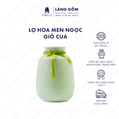 Lọ hoa Men ngọc giỏ cua cao