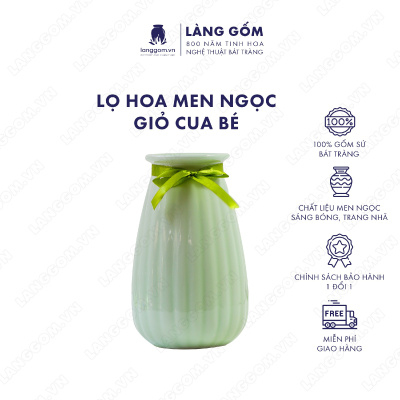 Lọ hoa Men ngọc giỏ cua bé