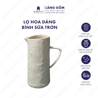 Lọ hoa Men mát dáng bình sữa