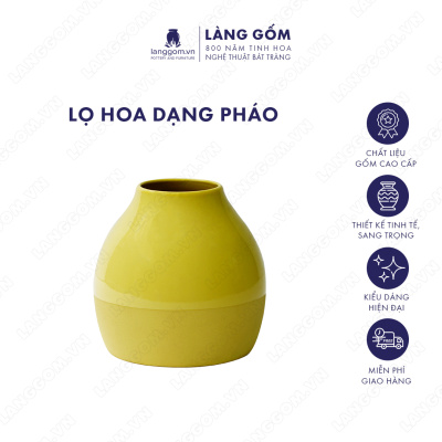 Lọ hoa Men mát dạng pháo