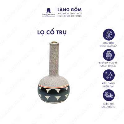 Lọ hoa Men mát cổ trụ