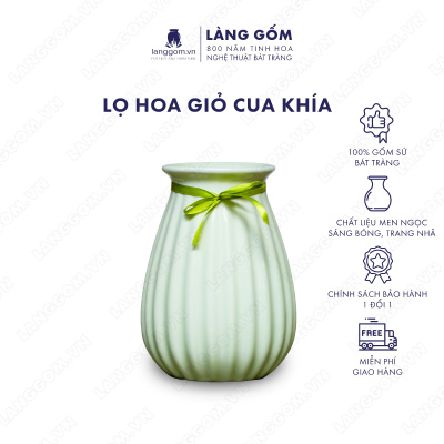 Lọ hoa Men ngọc giỏ cua khía