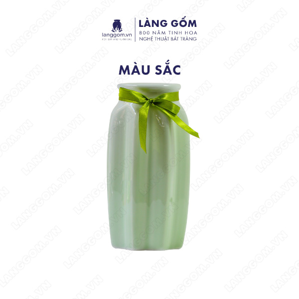 Lọ hoa Men ngọc bát giác