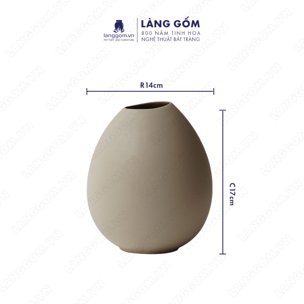 Lọ hoa Men mát miệng chụm