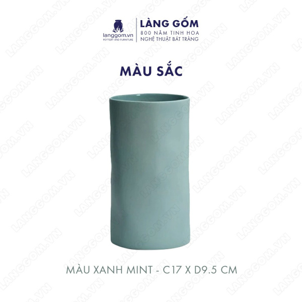 Lọ hoa Men mát giả nặn