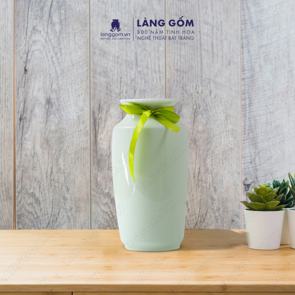 Lọ hoa Men ngọc phích cổ loe