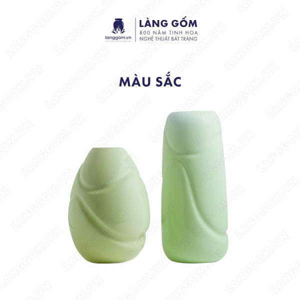 Lọ hoa Men ngọc sóng