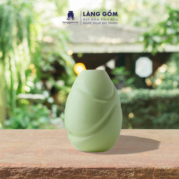 Lọ hoa Men ngọc sóng
