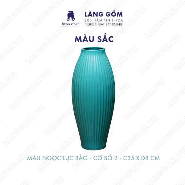 Lọ hoa Men mát quả bom khía