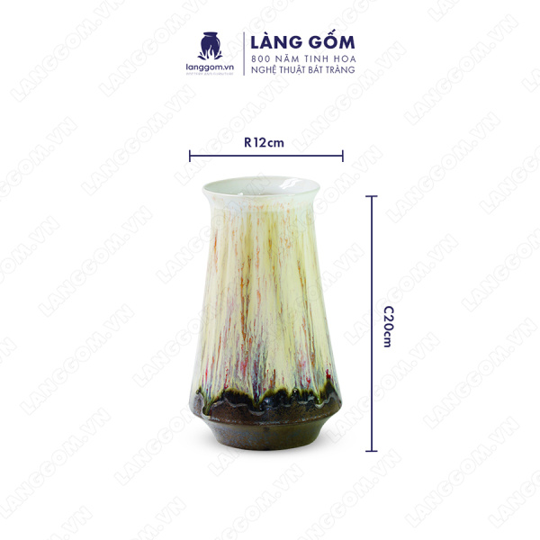Lọ hoa Men chảy dáng chuông