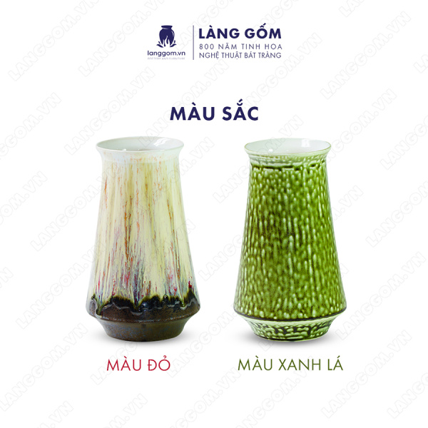 Lọ hoa Men chảy dáng chuông