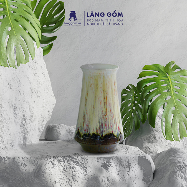 Lọ hoa Men chảy dáng chuông