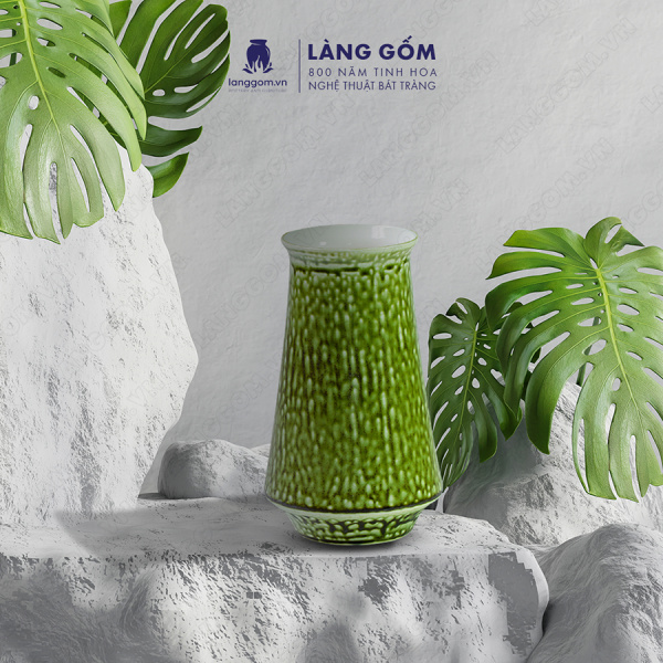 Lọ hoa Men chảy dáng chuông