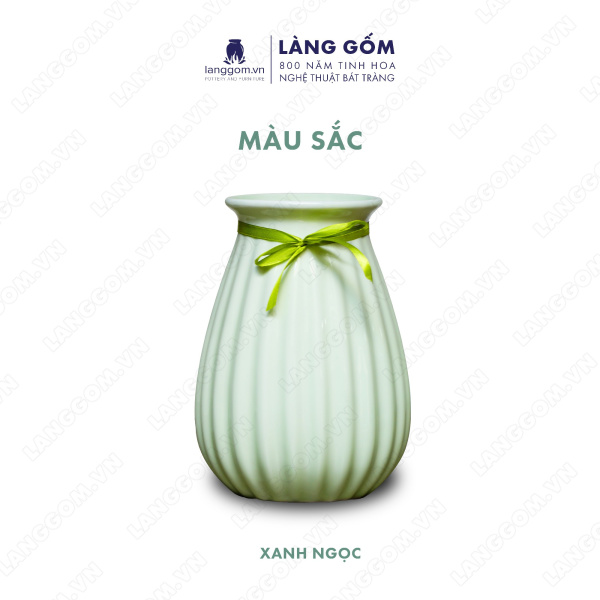 Lọ hoa Men ngọc giỏ cua khía