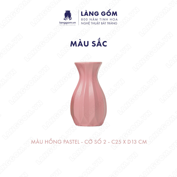 Lọ hoa Men mát múi khế