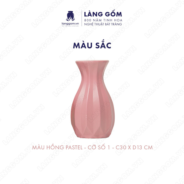 Lọ hoa Men mát múi khế