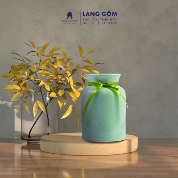 Lọ hoa Men ngọc ống loe