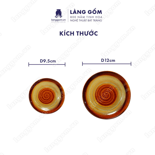 Bộ ấm chén Men hỏa biến Gốc cây - Gốm sứ Bát Tràng
