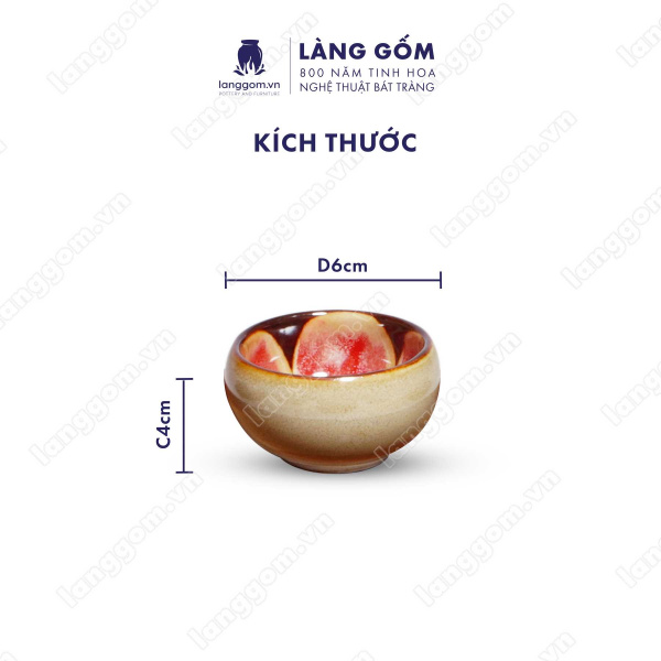 Bộ ấm chén Men hỏa biến Gốc cây - Gốm sứ Bát Tràng