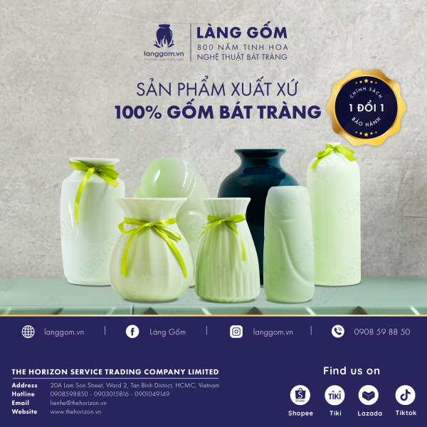 Lọ hoa Men ngọc bí nhỏ